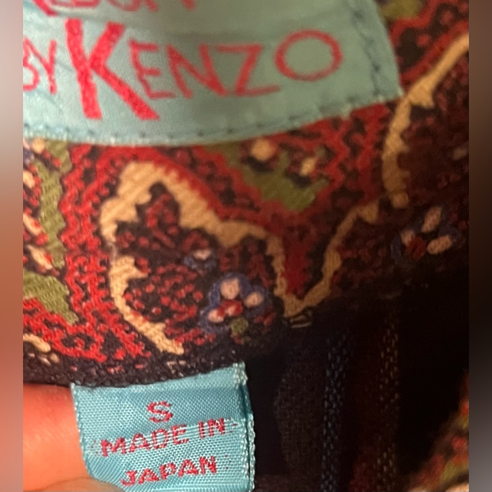 Kenzo rare vintage maxi flared boho hippie 90s wool skirt size S - Picture 10 of 14